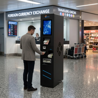 Solución de Software SDK para Kiosco de Pago de Cambio de Divisas ITK-DEV, Intel Core I5, Pantalla LCD de 21.5 Pulgadas, Tipo Piso, para Aeropuertos y Centros Comerciales