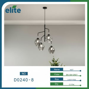 Lustre à suspension moderne de style européen Luminaire en fer et acier inoxydable Décoration intérieure personnalisable pour bar - Product Image 1
