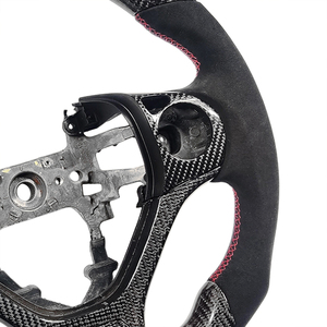 อุปกรณ์ตกแต่งภายในรถยนต์ พวงมาลัยคาร์บอนไฟเบอร์ สำหรับรถยนต์ฮอนด้า ซีวิค เจนเนอเรชั่น 9 รุ่น <span class=keywords><strong>SI</strong></span> ปี 2012 <span class=keywords><strong>2013</strong></span> 2014 2015 2016 - Product Image 5