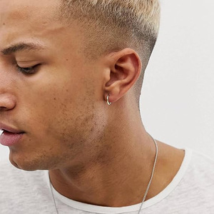 Aros de Acero Inoxidable Plateados de 10mm 12mm 14mm 16mm 18mm, Joyería Minimalista de Moda para Mujer - Product Image 4