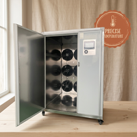 Déshydrateur alimentaire commercial à pompe à chaleur pour fruits tropicaux mélangés, capacité 150 kg, 10 plateaux, conception réglable