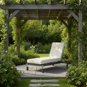 Cojines para Silla de Jardín Cream Garden, 6 Piezas, 47.2x19.7x1.2 Pulgadas, Cojines de Tela con Relleno de Espuma - Product Image 2