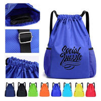 Logo Imprint Gym Sports Sacs à cordon Sac à dos à cordon Draw String Sport Gym Bag
