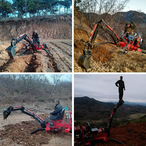 Bán Hot New Thiết Kế Digger Xách Tay 9hp 15hp 13.5hp Động Cơ Nhỏ Towable Backhoe Mini Máy Xúc Trang Trại ATV Backhoe - Product Image 5