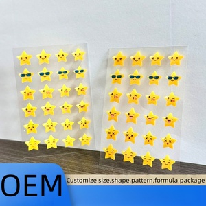 OEM 24 pièces Patchs autocollants hydrocolloïdes anti-acné en forme d'étoile jaune, Marque privée, pour le soin de la peau - Product Image 1