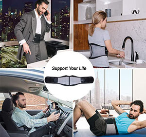 Venta al por mayor <span class=keywords><strong>de</strong></span> <span class=keywords><strong>faja</strong></span> lumbar flexible con cinturón inferior elástico soporte <span class=keywords><strong>de</strong></span> cintura para la espalda para la protección <span class=keywords><strong>de</strong></span> bajo <span class=keywords><strong>precio</strong></span> - Product Image 6