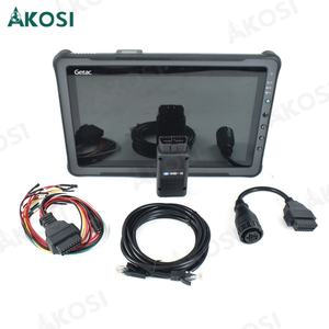 Scanner OBD2 robuste pour machines FAW avec contrôle ABS + tablette Getac F110 pour diagnostic industriel et de construction de systèmes de transmission - Product Image 1
