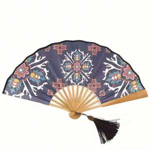 Abanicos Plegables Personalizados al por Mayor de Fábrica con Diseño de Libélula de Bambú, Estilos Pintados para Bodas, Ideales para Música y Eventos. - Product Image 5