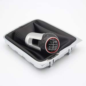 Poignée de levier de vitesses Volkswagen Passat B6, manuelle, en cuir, 5 ou 6 vitesses, ergonomique, pièce de rechange FCXN D70 - Product Image 3