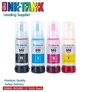INK-TANK 544 T544 Premium kompatible Flasche wasserbasierte Nachfüllfarbe Tinta Farbige Tinte für Epson EcoTank L3210 L3110 L3150 L3250 Drucker