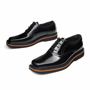 Zapatos Formales de Cuero Genuino para Hombre, con Punta Cuadrada, Clásicos para Bodas y Fiestas, Ligeros, Transpirables y Antideslizantes - Product Image 2