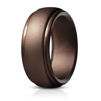 Bague de mariage en silicone mat de haute qualité avec motif en relief, prix de gros, fine, confortable et durable, pour hommes