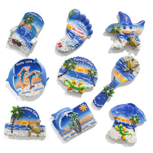 Aimant de réfrigérateur en résine 3D avec Landmark-Aimant de souvenir touristique personnalisable pour la décoration - Product Image 1