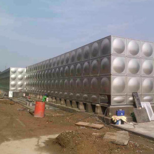 Réservoir d'eau chaude en acier inoxydable 400l Réservoir de stockage en métal à panneau en acier inoxydable Fabricants Réservoir d'eau en acier inoxydable SS304 - Product Image 2