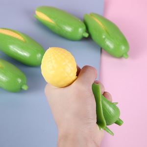 2025 Promotion Decoration TPR Customized Fruit Vegetable Squishy Banana Toys Stress Relief Squishy Fidget <b>Ball</b> <b>Squeeze</b> Corn Toys - Product Image 1