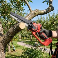 Tronçonneuse sans fil 21V sans balais, rechargeable au lithium, pour la coupe du bois et l'élagage des arbres