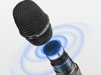 Microphone sans fil dynamique professionnel LIHUI One for Two True Diversity avec suppression du bruit, léger (4 kg)