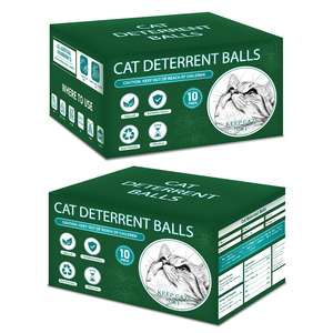 Lot de 12 boules répulsives naturelles à l'huile de menthe poivrée pour chats, accessoires de lutte antiparasitaire extérieure, répulsent les chats, empêchent de gratter, de mâcher et de faire <span class=keywords><strong>pipi</strong></span> - Product Image 1
