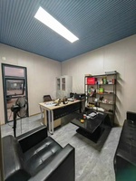 Cymdin Easy-Build 2 Bedroom Maison préfabriquée triangulaire Living Flat Pack avec des matériaux de panneau sandwich en acier pour une utilisation au bureau
