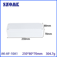 Szomk personnalisé étanche Ip67 Abs boîtier électronique en plastique boîte boîte de jonction 250x80x70mm