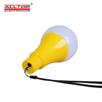 Accoalltop — ampoule solaire led 5w, batterie rechargeable, lampe portable, pour l'intérieur et l'extérieur