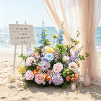 Arreglo Floral Artificial Multicolor de Estilo Fresco para Mesa de Boda, Decoración de Entrada de Escenario