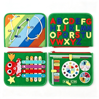 Livre d'activités en feutre mignon, Tableau d'apprentissage éducatif Montessori pour enfants, Jouet éducatif précoce pour la pratique de l'habillage des tout-petits