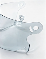Visière de casque de moto vintage, style rétro, en polycarbonate transparent, pour casque intégral, pièce de rechange classique