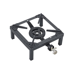 Réchaud à Gaz Portable à Brûleur Unique pour Camping Extérieur, <span class=keywords><strong>Cuisinière</strong></span> à Propane Haute Pression Rouge, Alimentation <span class=keywords><strong>Électrique</strong></span> par Batterie, Support au Sol - Product Image 5