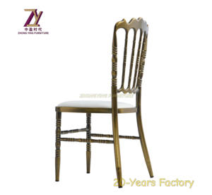 Factory Direct Stackable Metal Weddings Event Banquet <b>Chair</b> With Cushion - Product Image 5