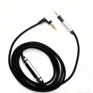Cable de audio de repuesto con micrófono y control remoto para auriculares AKG K450 K451 K480 Q460, cable trenzado para auriculares - Product Image 4