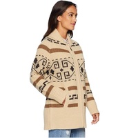 Pull en laine long décontracté pour femme, col rond, manches longues, tricoté avec motifs personnalisés, grandes tailles, saison automne-hiver