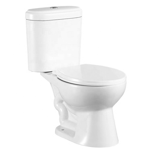 WC moderne en céramique blanche, <span class=keywords><strong>à</strong></span> double chasse, <span class=keywords><strong>à</strong></span> poser au sol, <span class=keywords><strong>à</strong></span> <span class=keywords><strong>siphon</strong></span> en S, <span class=keywords><strong>à</strong></span> fermeture lente, deux pièces, pour salle de bain, vente en gros - Product Image 4