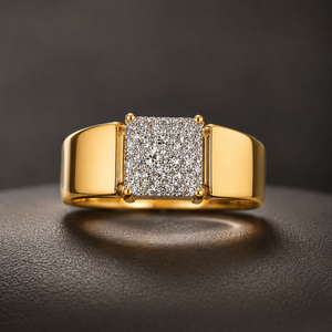 Bague de luxe pour femme en or 14K/18K personnalisée AADIHI JEWELS R0079, diamant de laboratoire taille Asscher 3,00 carats, certifié IGI, plaqué rhodium - Product Image 2