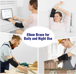 Elleboogsteun, Verstelbare Elleboogsteun Met Twee Verwijderbare Metalen Spalken, Armstabilisator Gewrichtspijnverlichting - Product Image 3