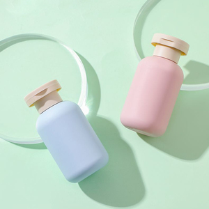 Botellas de Gel de Ducha con Logotipo Personalizado, Artículos de <span class=keywords><strong>Viaje</strong></span> y Cuidado de la Piel, Envase de PE de 60 ml, Botella de Champú de 2 Onzas, Tamaño de Muestra, Azul - Product Image 5