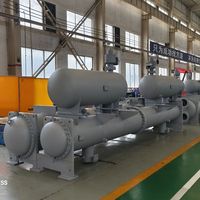 Compresseur à vis 120 tonnes, refroidisseur d'eau, équipement de réfrigération industrielle, systèmes CVC, automatique, écologique, haute performance