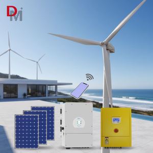 Mini Sistema Híbrido Solar y Eólico de 1kw, Potencia de 200-5000w para Uso Doméstico, Generador Eólico DM2.8-1.0KW de 1kw - Product Image 2