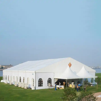 Tente de réception certifiée CE avec structure en aluminium pour mariages de luxe et entrepôts industriels, tente en PVC imperméable