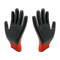 Gants de travail en latex texturé imperméable en polyester certifiés CE à prix avantageux, gants de sécurité pour la pêche, gants en nitrile pour hommes