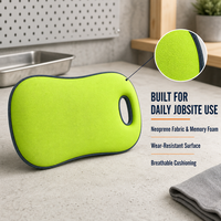 Coussin de genouillère en néoprène à mémoire de forme OEM en gros avec poignée ovale, confortable pour le jardinage et le nettoyage domestique
