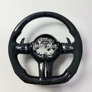 <span class=keywords><strong>Volante</strong></span> Deportivo <span class=keywords><strong>m</strong></span> Sport de Fibra de Carbono con Calefacción para <span class=keywords><strong>BMW</strong></span> F11 F20 2010 2012 F30 F16 F15 2011, Completamente Negro en Fibra de Carbono - Product Image 1