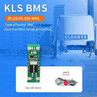 Carte de protection de batterie Li-ion KLS KLS-055 BMS 3S 15A 11.1V 12V 12.6V 18650, chargeur de cellules, certifiée ISO9001