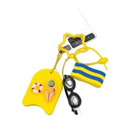Porte-clés mignon sur le thème des lunettes de natation, pendentif sportif pour piscine, pendentif coloré en EVA pour sac à dos de skate, cadeau