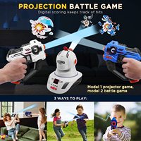 DWI Dowellin Laser Gun Toy BattleGame and Shoot Projector avec Cartoon Tir Target Game Machine Jouets pour enfants