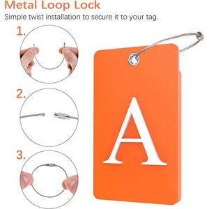China Factory Supply Durable Custom Silicone 3D Letter Luggage <b>Tag</b> Top Sale Promotional & Business <b>ID</b> <b>Tag</b> - Product Image 3