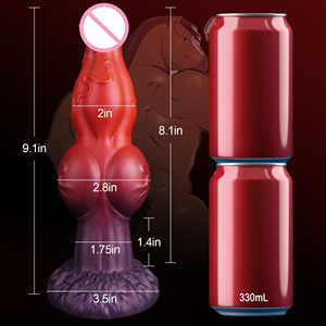 <span class=keywords><strong>Dildo</strong></span> Gigante de Silicone em Formato de Monstro, Animal, Alienígena ou Centauro, com Ventosa, À Prova D'água, Macio, Portátil e com Toque Real - Product Image 3
