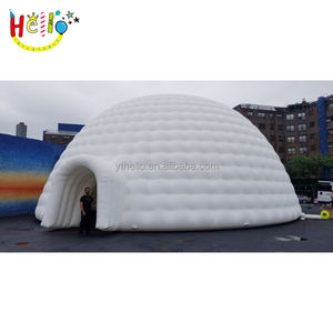 Dôme gonflable blanc avec lumière LED, tente yurte gonflable, dôme gonflable à vendre - Product Image 3