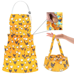 2 Pcs Collecting Apron Chicken Gathering <b>Basket</b> with 7 Pouches Fresh Holding Apron with 11 Pockets - Product Image 1