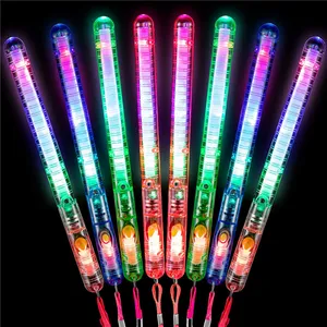 Bastão de luz pisca-pisca de led, bastão de luz fluorescente para festa de concertos e aniversários, natal e anos novos